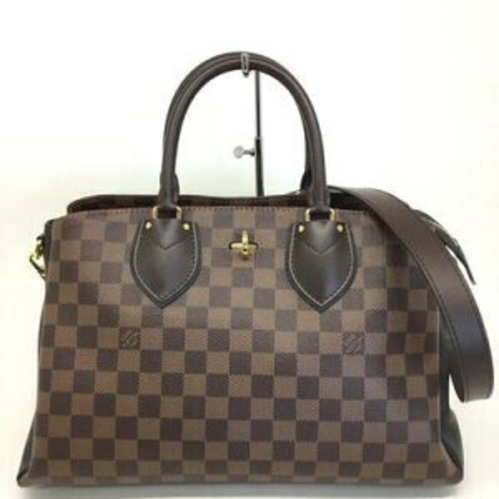 LOUIS VUITTON Normandie Damier Taurillon Leather Black Handbag